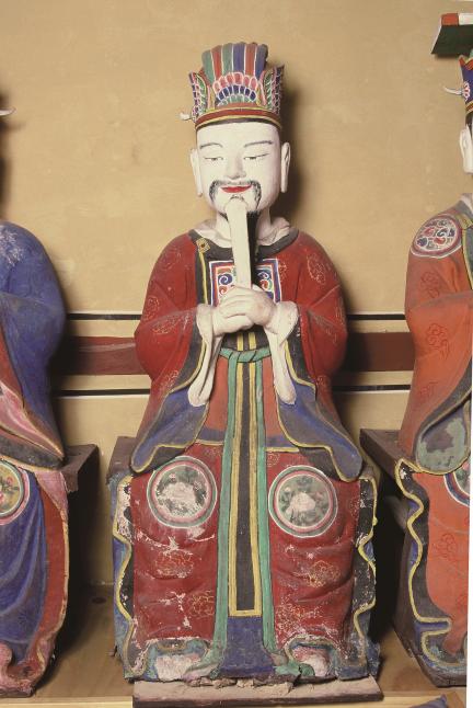 보물_남원 선원사 목조지장보살삼존상 및 소조시왕상 일괄_제3송제대왕상-01_문화재대관(보물-불교조각2)