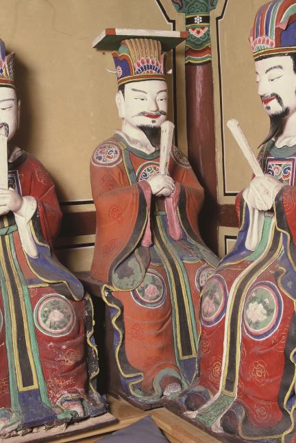 보물_남원 선원사 목조지장보살삼존상 및 소조시왕상 일괄_제5염라대왕상-01_문화재대관(보물-불교조각2)